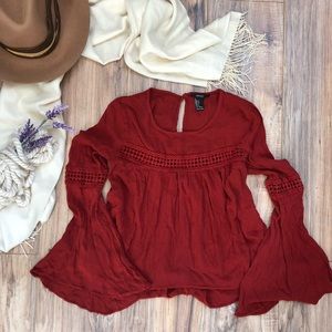 Burnt orange blouse